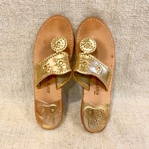 Jack Rogers Sandal Gold- size 9